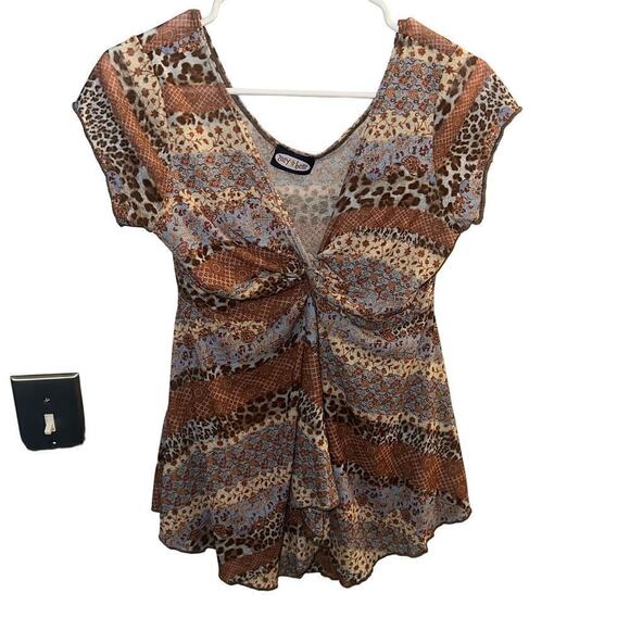 Title Unknown Tops - Y2k boho‎ top